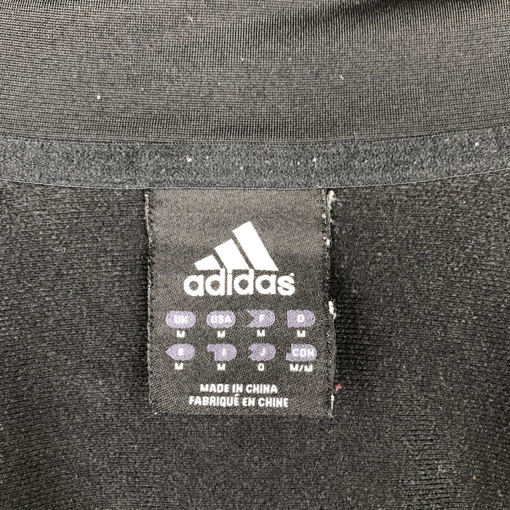 Adidas adidas jersey track jacket men's size M polyester black type Vintage Second Hand