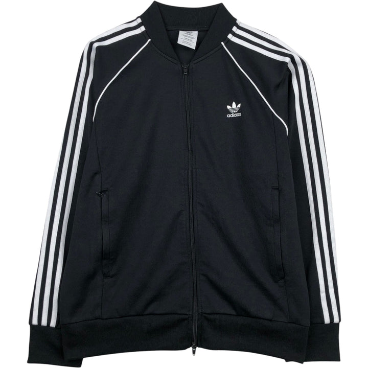 Adidas Originals Jersey Track Jacket Men's Size L recycled polyester black type Vintage Second Hand