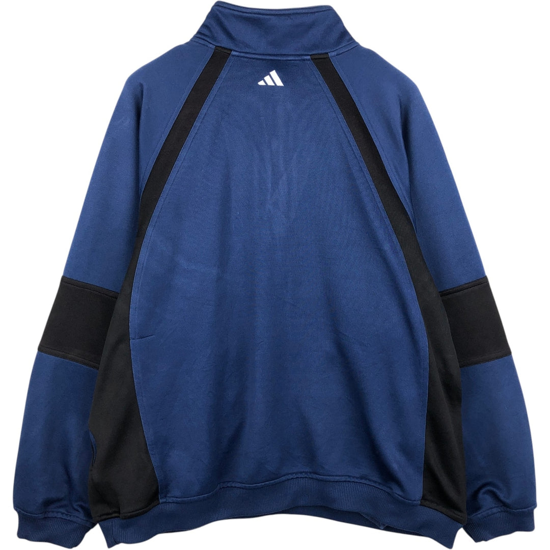 90s-00'S Adidas half-zip tracksuit pullover, men's size L (approx.) polyester navy blue type Vintage Second Hand
