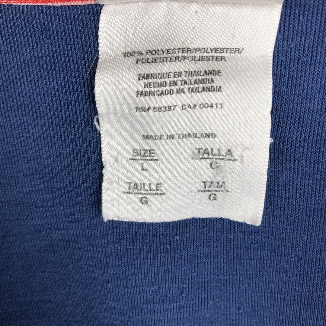 90s-00'S Adidas half-zip tracksuit pullover, men's size L (approx.) polyester navy blue type Vintage Second Hand