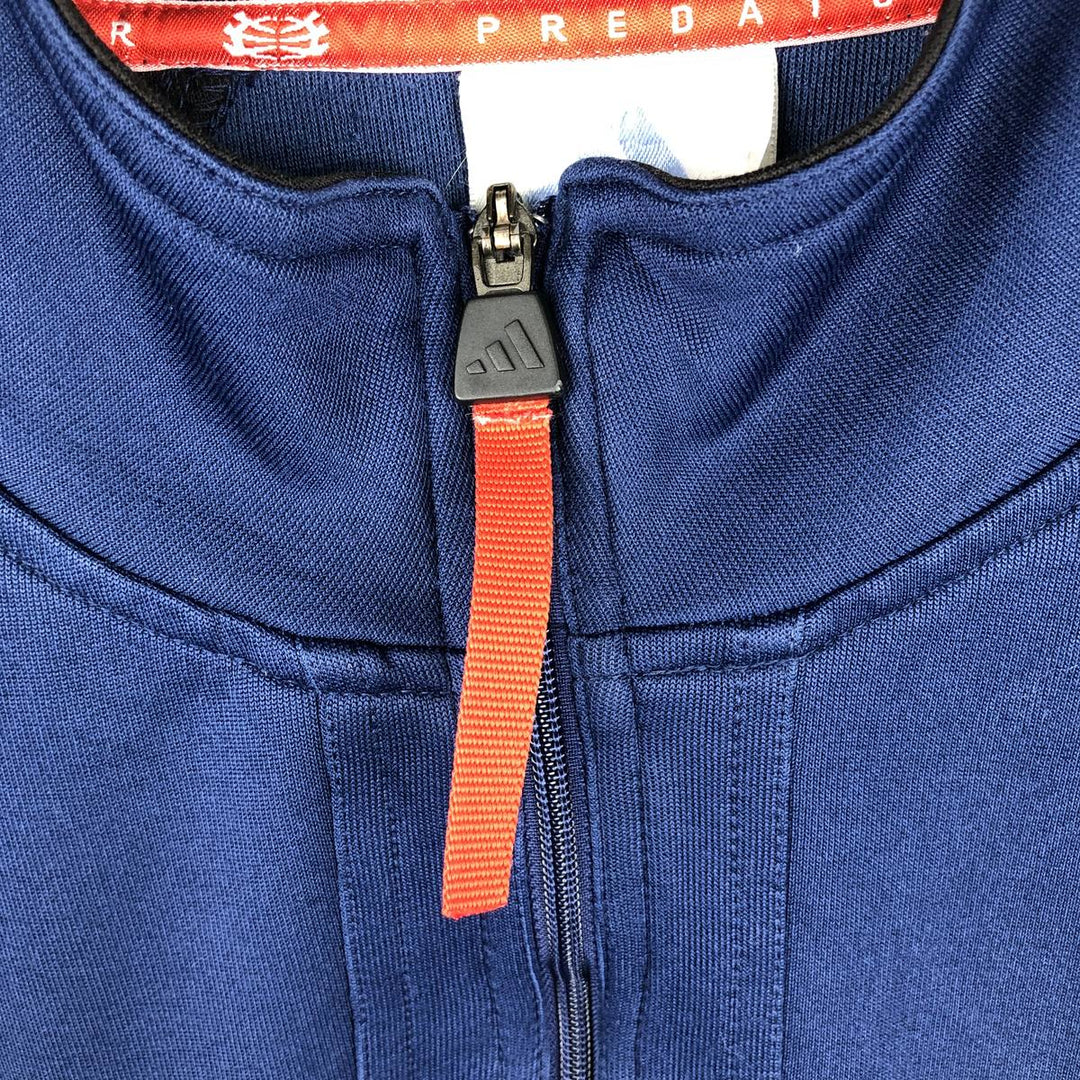 90s-00'S Adidas half-zip tracksuit pullover, men's size L (approx.) polyester navy blue type Vintage Second Hand