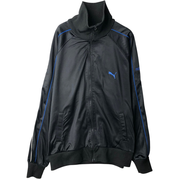 80s-90'S PUMA Jersey Track Jacket Men's L Size Vintage polyester black type Vintage Second Hand