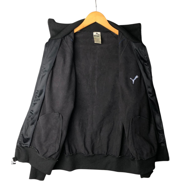 80s-90'S PUMA Jersey Track Jacket Men's L Size Vintage polyester black type Vintage Second Hand