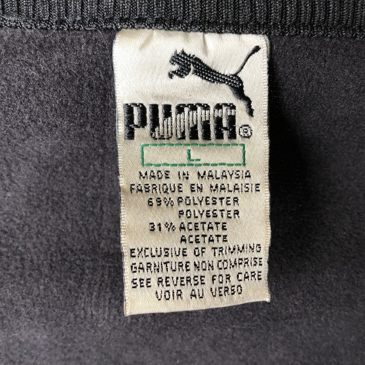 80s-90'S PUMA Jersey Track Jacket Men's L Size Vintage polyester black type Vintage Second Hand