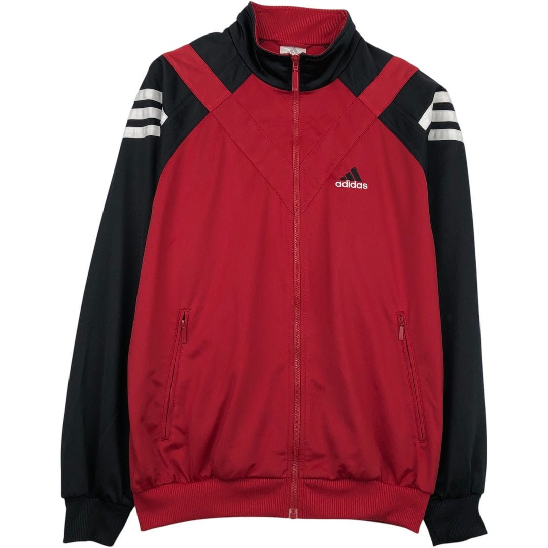 00'S adidas jersey track jacket, men's size M polyester red type Vintage Second Hand