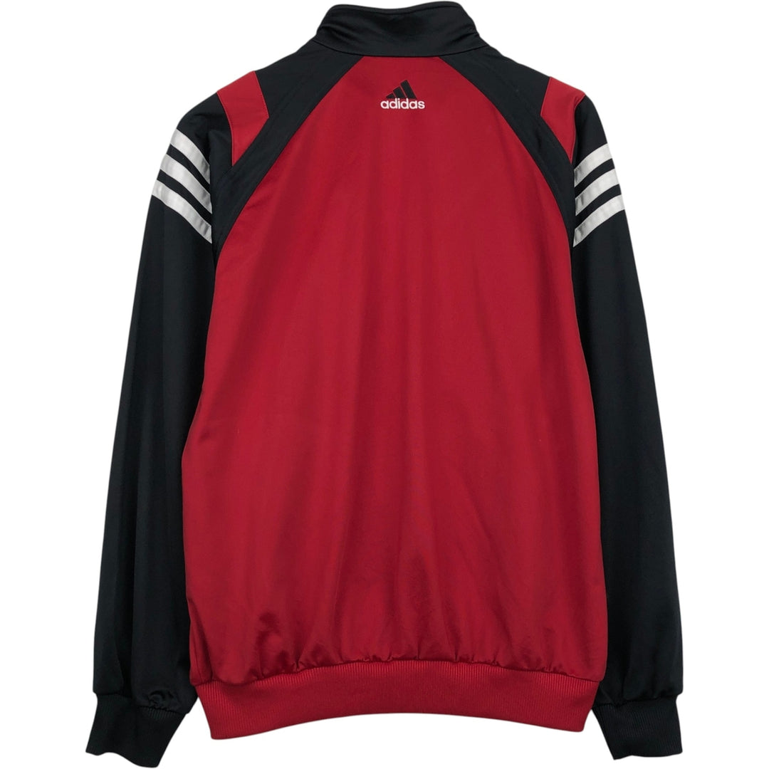 00'S adidas jersey track jacket, men's size M polyester red type Vintage Second Hand