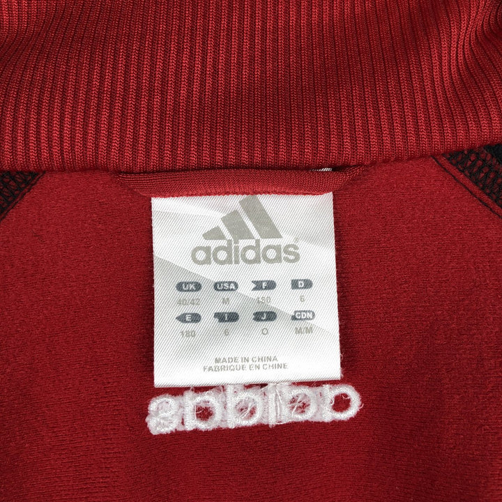 00'S adidas jersey track jacket, men's size M polyester red type Vintage Second Hand
