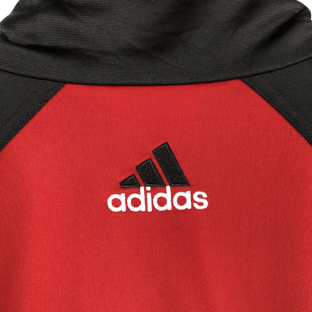 00'S adidas jersey track jacket, men's size M polyester red type Vintage Second Hand