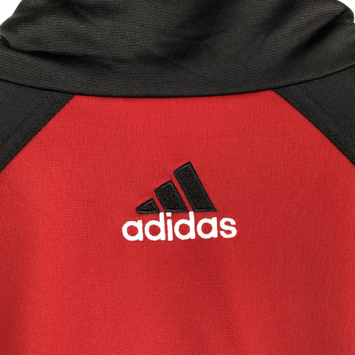 00'S adidas jersey track jacket, men's size M polyester red type Vintage Second Hand