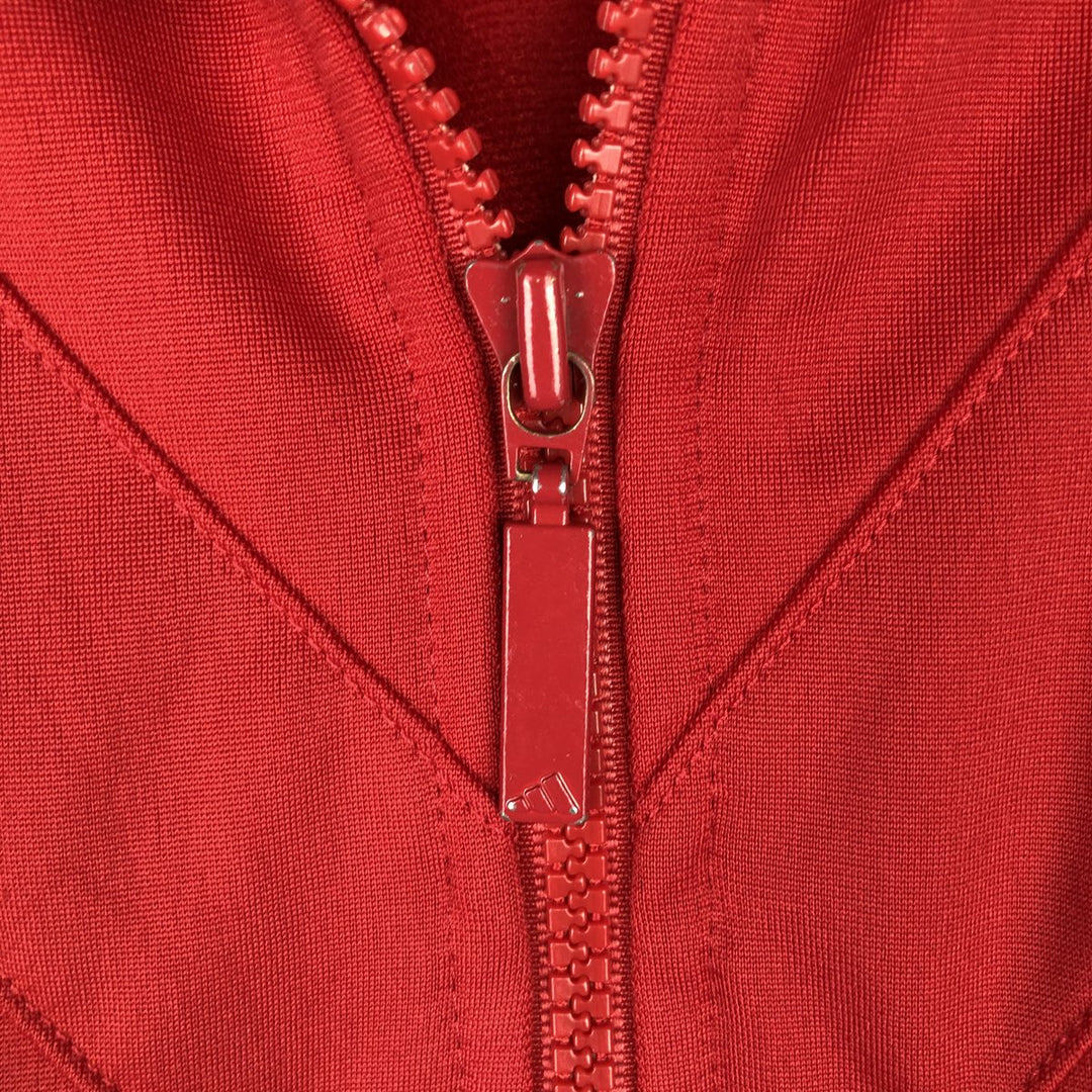 00'S adidas jersey track jacket, men's size M polyester red type Vintage Second Hand