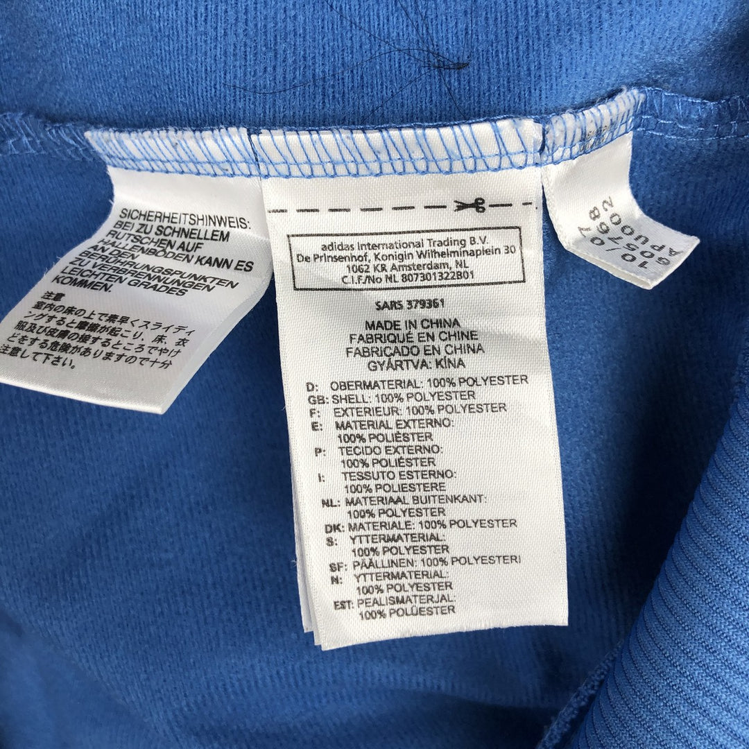 00'S adidas jersey track jacket, men's size S polyester blue type Vintage Second Hand