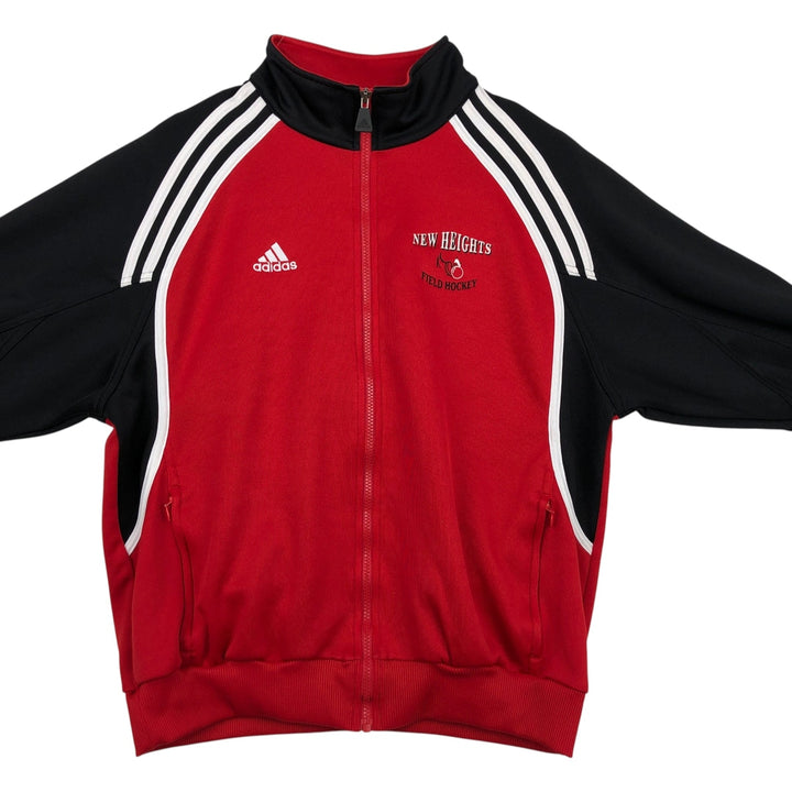 00'S adidas jersey track jacket, men's size M polyester red type Vintage Second Hand