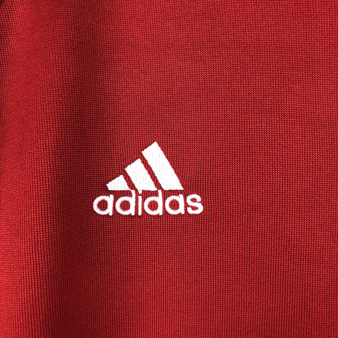00'S adidas jersey track jacket, men's size M polyester red type Vintage Second Hand