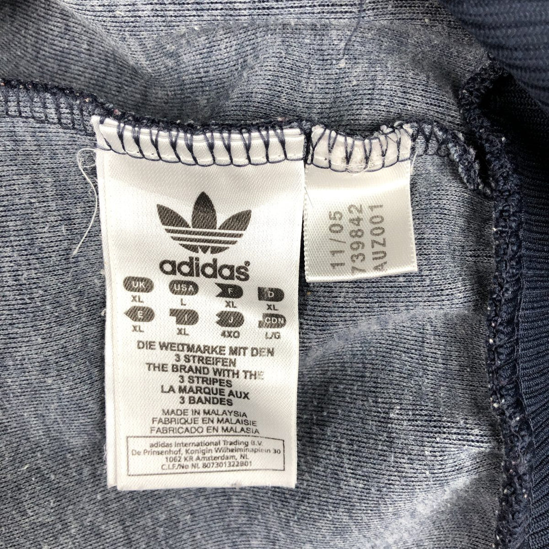 00'S adidas Originals Jersey Track Jacket Men's XL polyester navy blue type Vintage Second Hand
