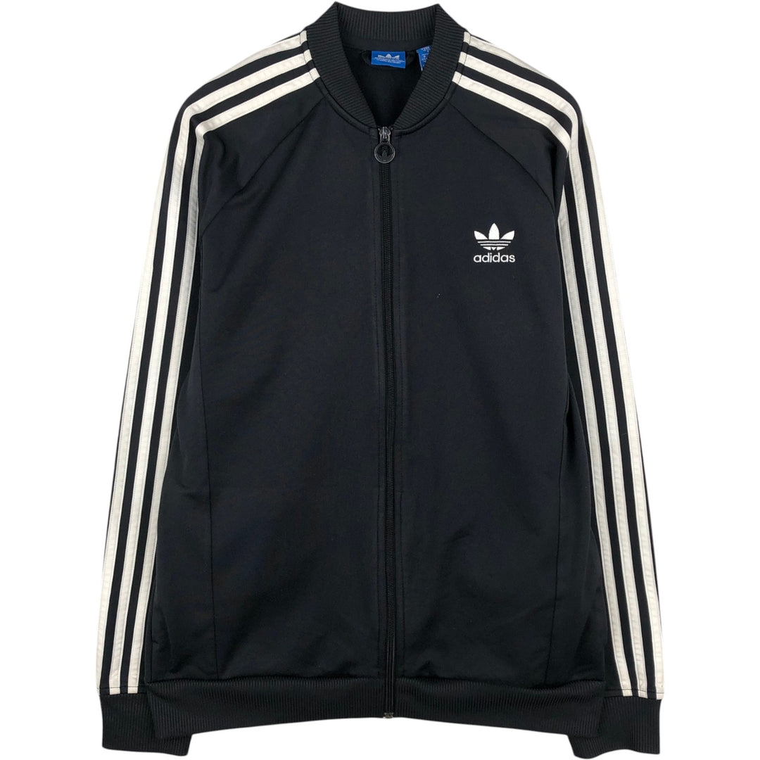 Adidas Originals Jersey Track Jacket Men's M polyester black type Vintage Second Hand