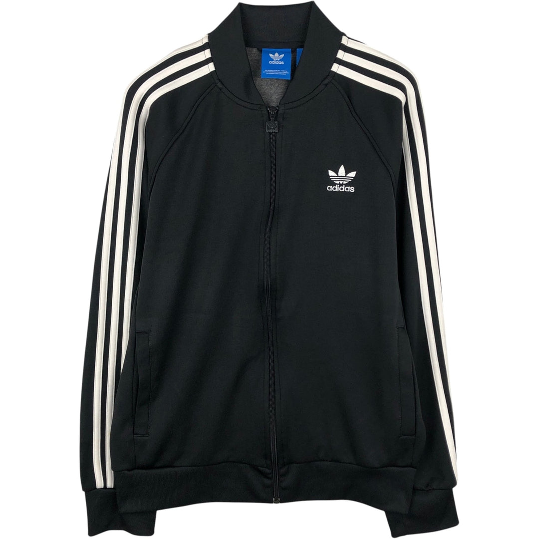Adidas Originals Jersey Track Jacket Men's Size L recycled polyester black type Vintage Second Hand