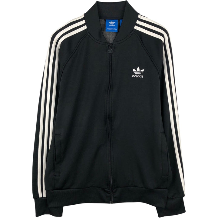Adidas Originals Jersey Track Jacket Men's Size L recycled polyester black type Vintage Second Hand