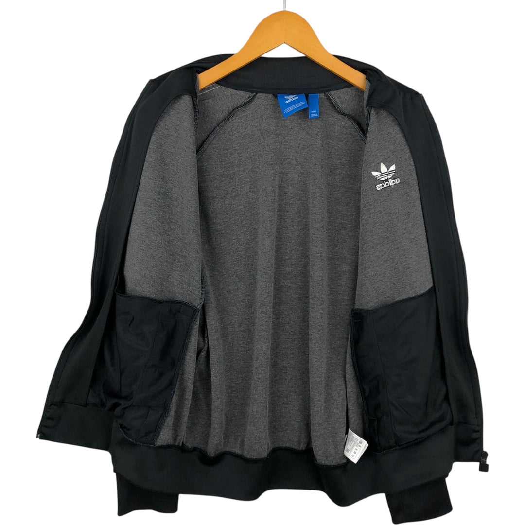 Adidas Originals Jersey Track Jacket Men's Size L recycled polyester black type Vintage Second Hand