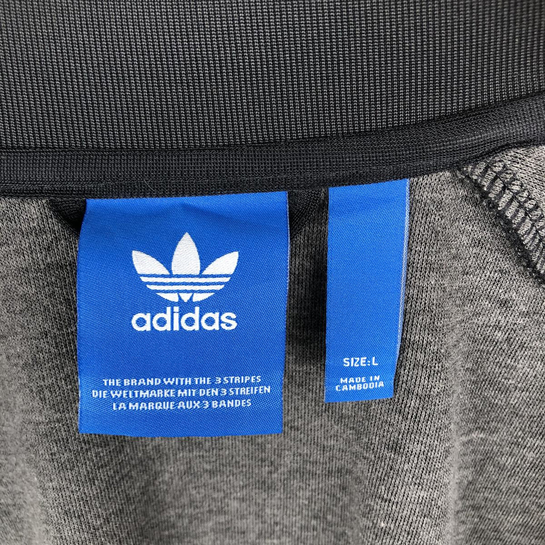 Adidas Originals Jersey Track Jacket Men's Size L recycled polyester black type Vintage Second Hand