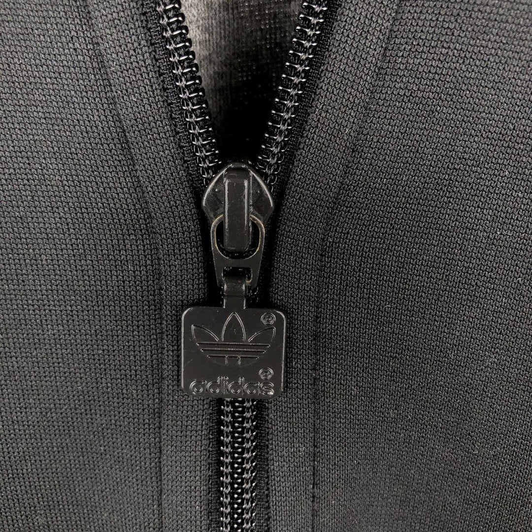 Adidas Originals Jersey Track Jacket Men's Size L recycled polyester black type Vintage Second Hand