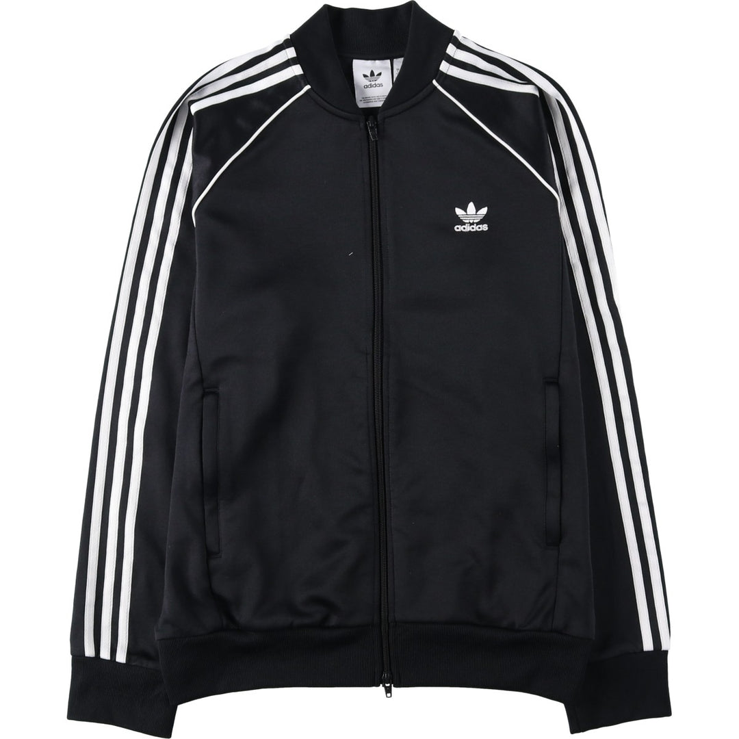 Adidas Originals Jersey Track Jacket Men's Size L recycled polyester black type Vintage Second Hand