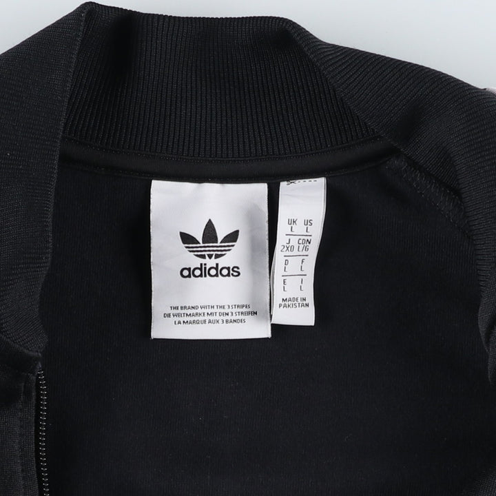 Adidas Originals Jersey Track Jacket Men's Size L recycled polyester black type Vintage Second Hand