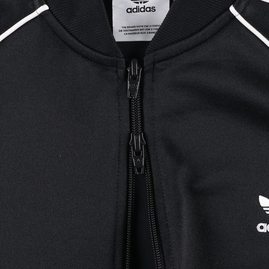 Adidas Originals Jersey Track Jacket Men's Size L recycled polyester black type Vintage Second Hand