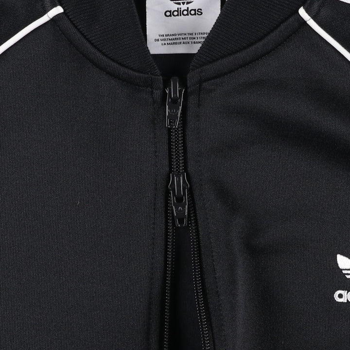 Adidas Originals Jersey Track Jacket Men's Size L recycled polyester black type Vintage Second Hand