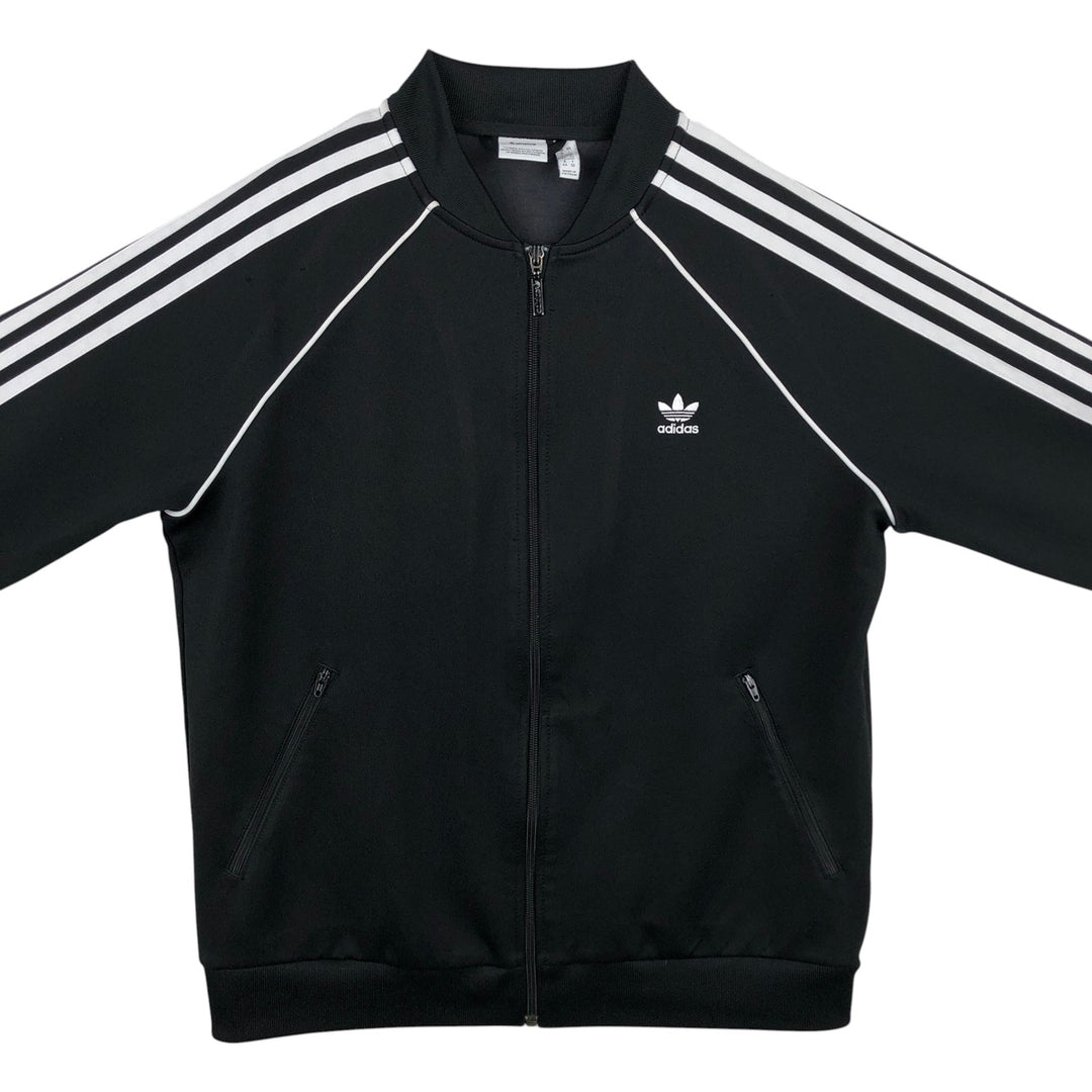 Adidas Originals Jersey Track Jacket Men's Size L polyester black type Vintage Second Hand