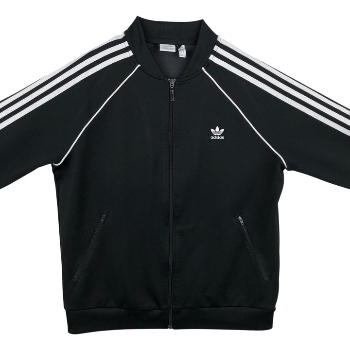Adidas Originals Jersey Track Jacket Men's Size L polyester black type Vintage Second Hand