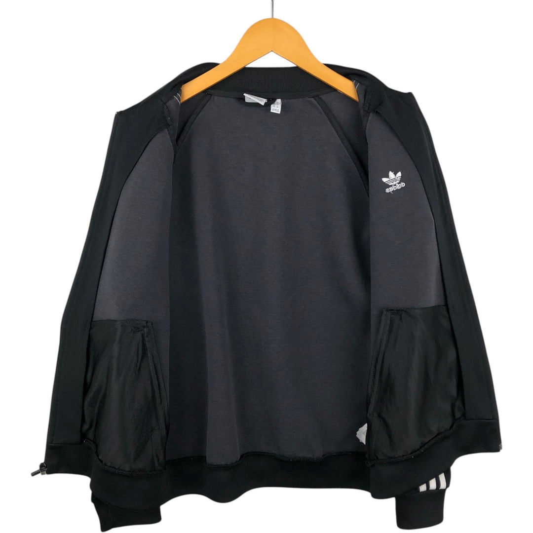 Adidas Originals Jersey Track Jacket Men's Size L polyester black type Vintage Second Hand