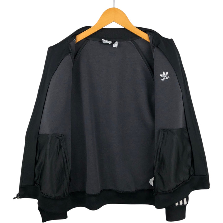 Adidas Originals Jersey Track Jacket Men's Size L polyester black type Vintage Second Hand