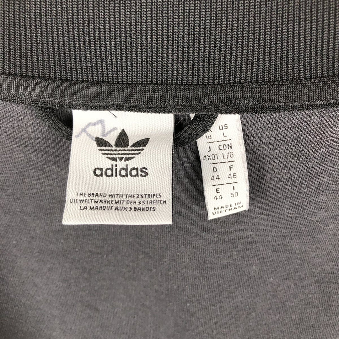 Adidas Originals Jersey Track Jacket Men's Size L polyester black type Vintage Second Hand