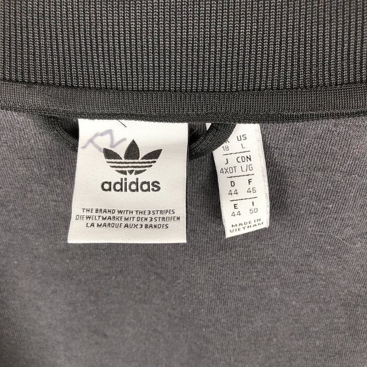 Adidas Originals Jersey Track Jacket Men's Size L polyester black type Vintage Second Hand
