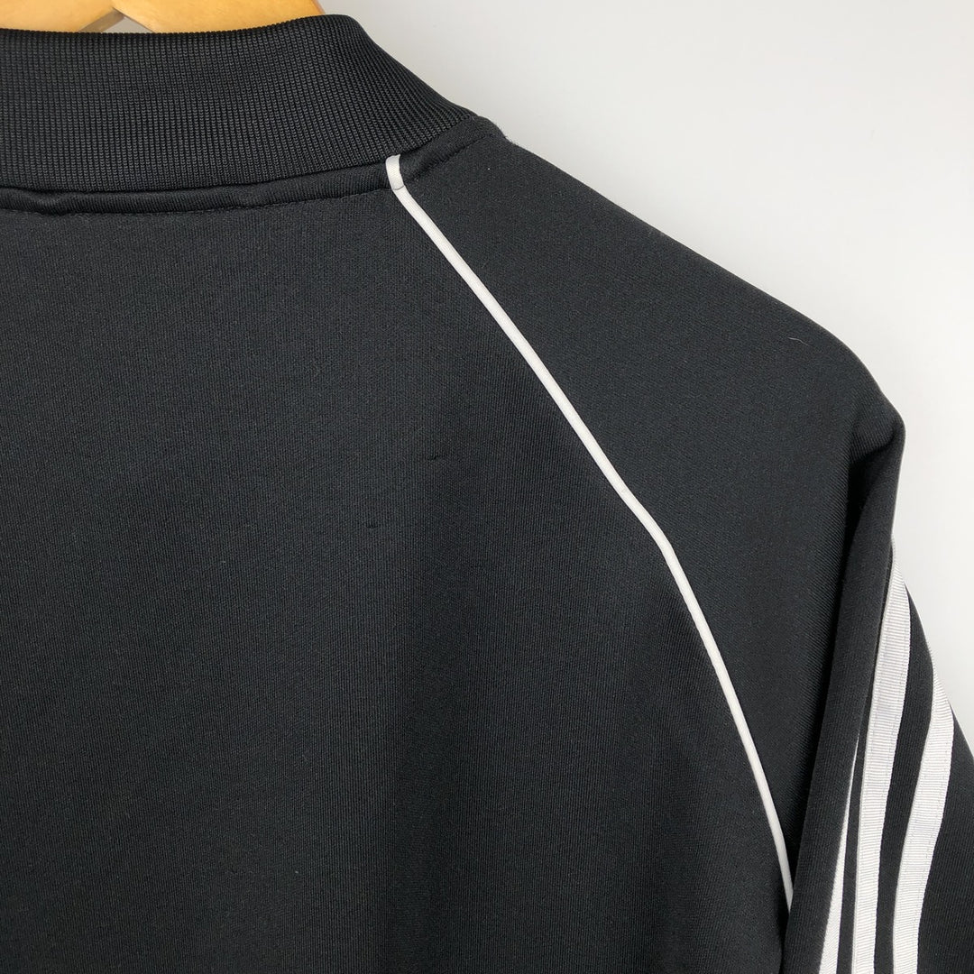 Adidas Originals Jersey Track Jacket Men's Size L polyester black type Vintage Second Hand