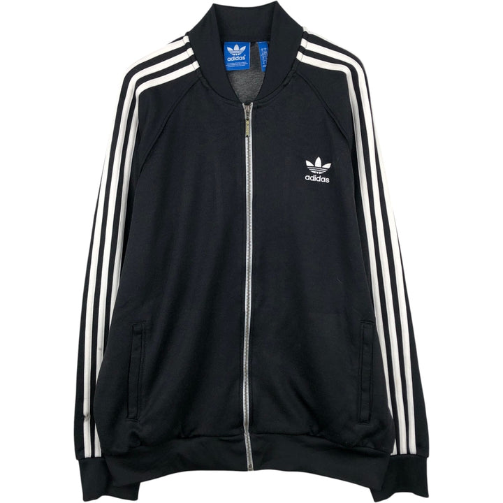 Adidas Originals Jersey Track Jacket Men's XL polyester black type Vintage Second Hand