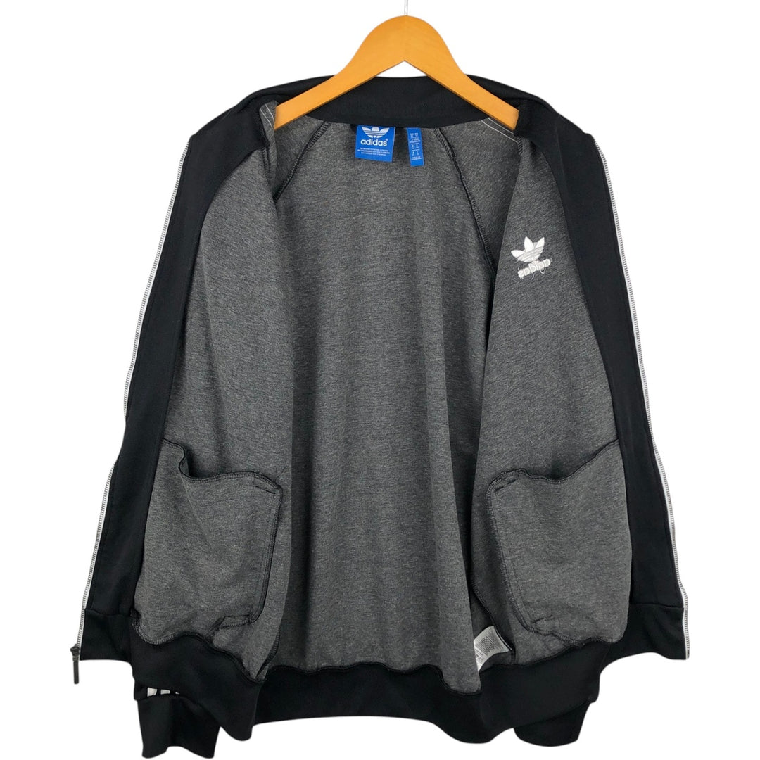 Adidas Originals Jersey Track Jacket Men's XL polyester black type Vintage Second Hand