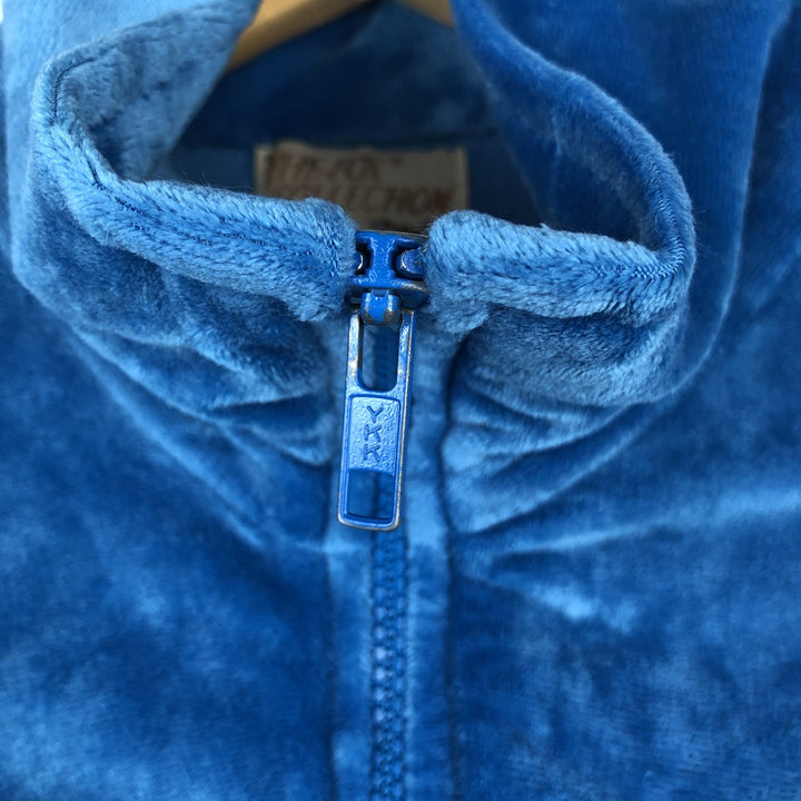 1980'S The Fox Collection Velour Jersey Track Jacket, Men's Size M (approx.), Vintage acrylic blue type Vintage Second Hand