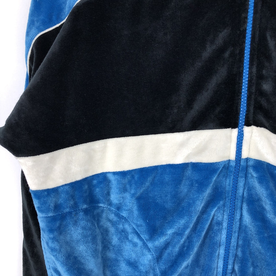 1980'S The Fox Collection Velour Jersey Track Jacket, Men's Size M (approx.), Vintage acrylic blue type Vintage Second Hand