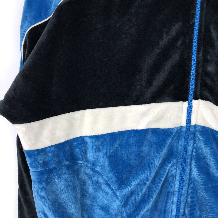 1980'S The Fox Collection Velour Jersey Track Jacket, Men's Size M (approx.), Vintage acrylic blue type Vintage Second Hand