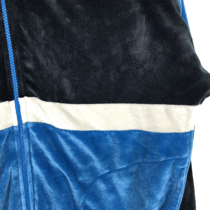 1980'S The Fox Collection Velour Jersey Track Jacket, Men's Size M (approx.), Vintage acrylic blue type Vintage Second Hand