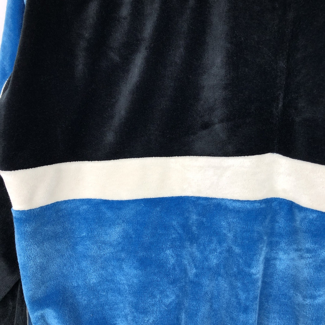 1980'S The Fox Collection Velour Jersey Track Jacket, Men's Size M (approx.), Vintage acrylic blue type Vintage Second Hand