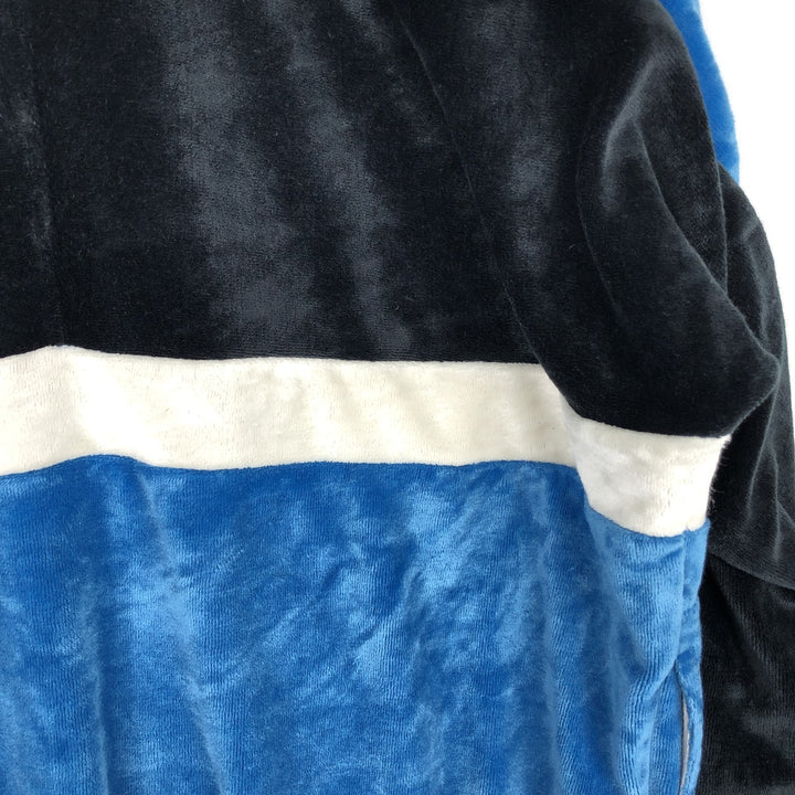 1980'S The Fox Collection Velour Jersey Track Jacket, Men's Size M (approx.), Vintage acrylic blue type Vintage Second Hand