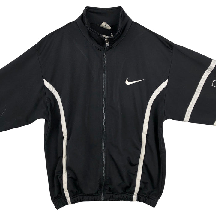 Vintage 90'S Nike Track Jacket, Men's Size Small polyester black type Vintage Second Hand