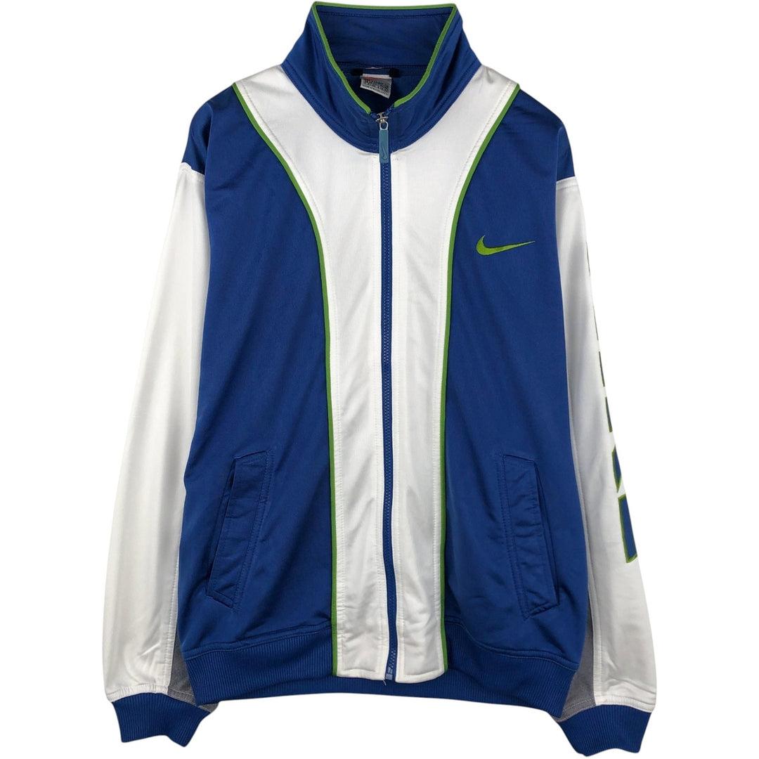 90'S Nike Jersey Track Jacket Men's M Vintage polyester Blue type light blue Vintage Second Hand