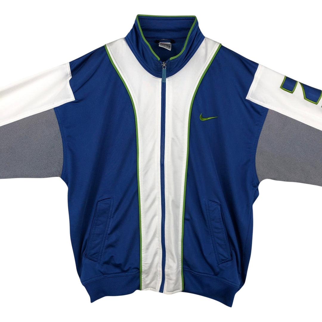90'S Nike Jersey Track Jacket Men's M Vintage polyester Blue type light blue Vintage Second Hand