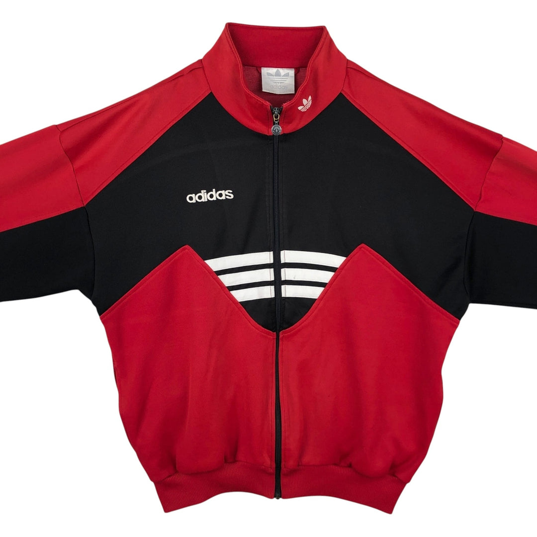 Vintage 80'S adidas track jacket, men's XL size unclear red type Vintage Second Hand