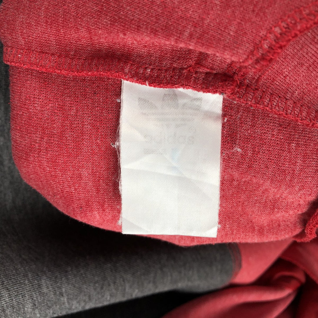 Vintage 80'S adidas track jacket, men's XL size unclear red type Vintage Second Hand