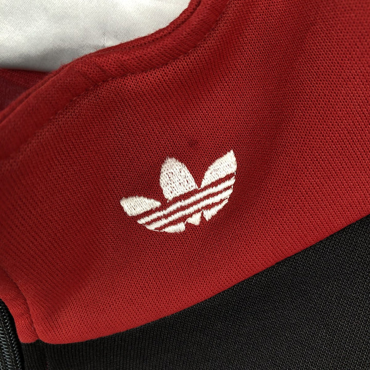 Vintage 80'S adidas track jacket, men's XL size unclear red type Vintage Second Hand