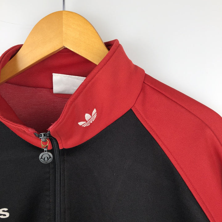 Vintage 80'S adidas track jacket, men's XL size unclear red type Vintage Second Hand